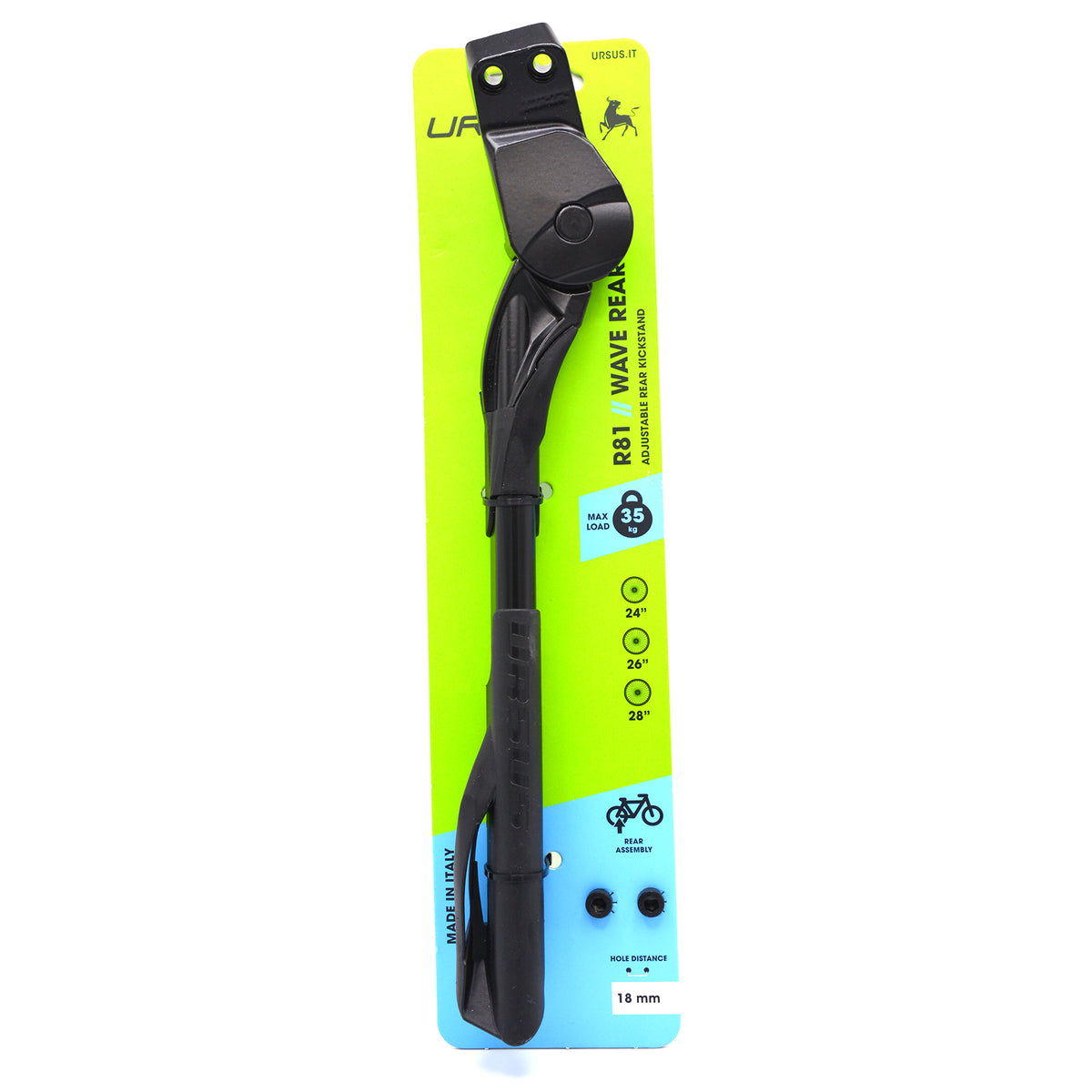 BEQUILLE AJUSTABLE AR WAVE 26 28 18MM NOIR URSUS