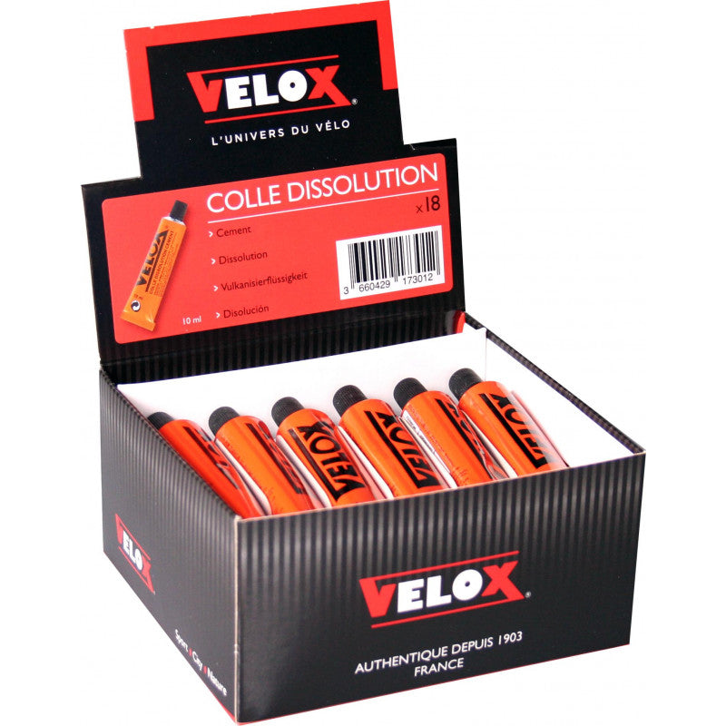 COLLE DISSOLUTION 10ML - LOT DE 18 TUBE VELOX