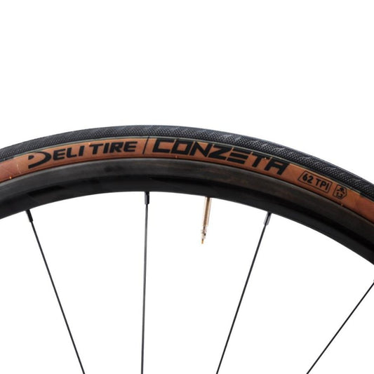 PNEU ROUTE 700*25 BRUN/NOIR TS DELITIRE