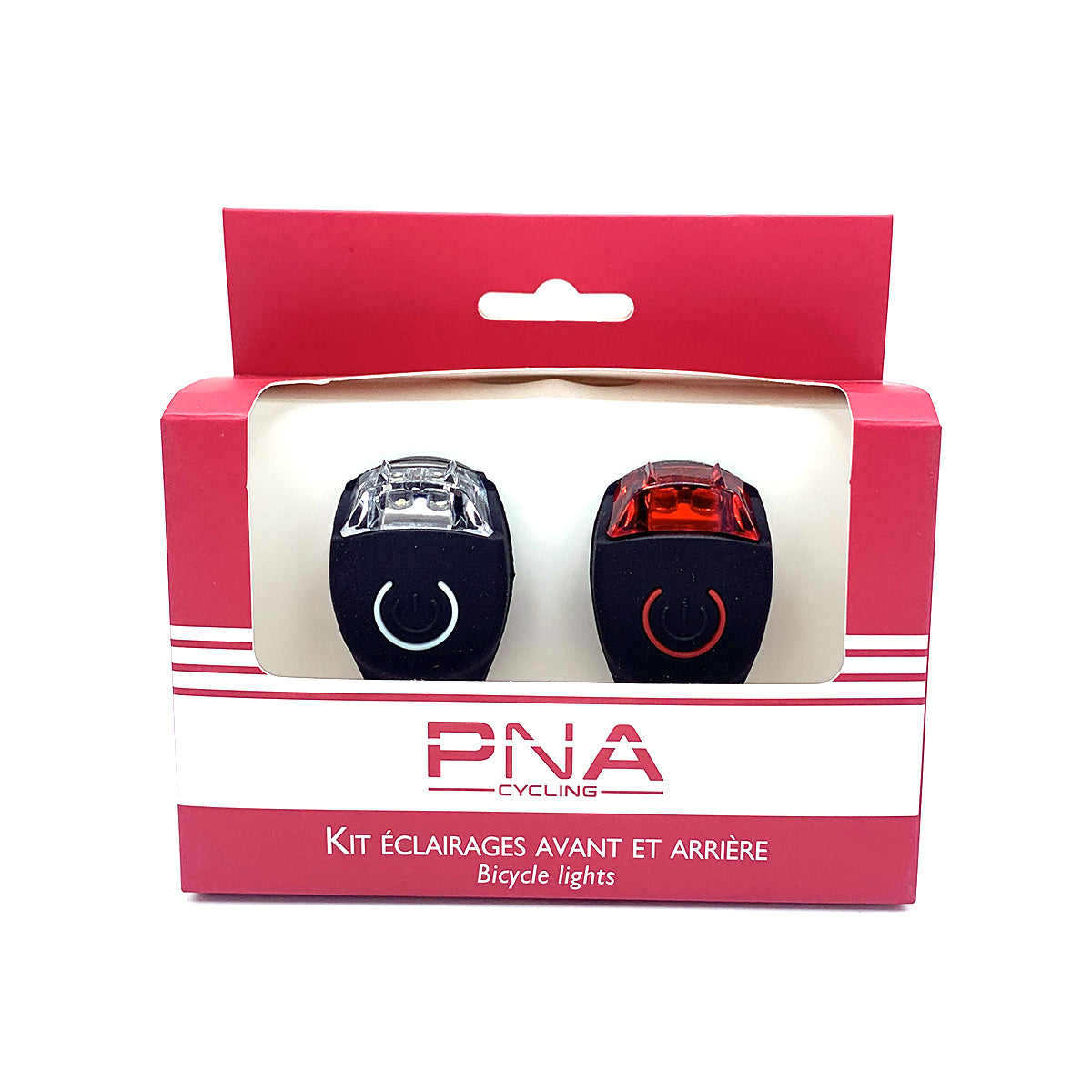 KIT ECLAIRAGE AV/AR NOIR AV+AR 2LED A PILE