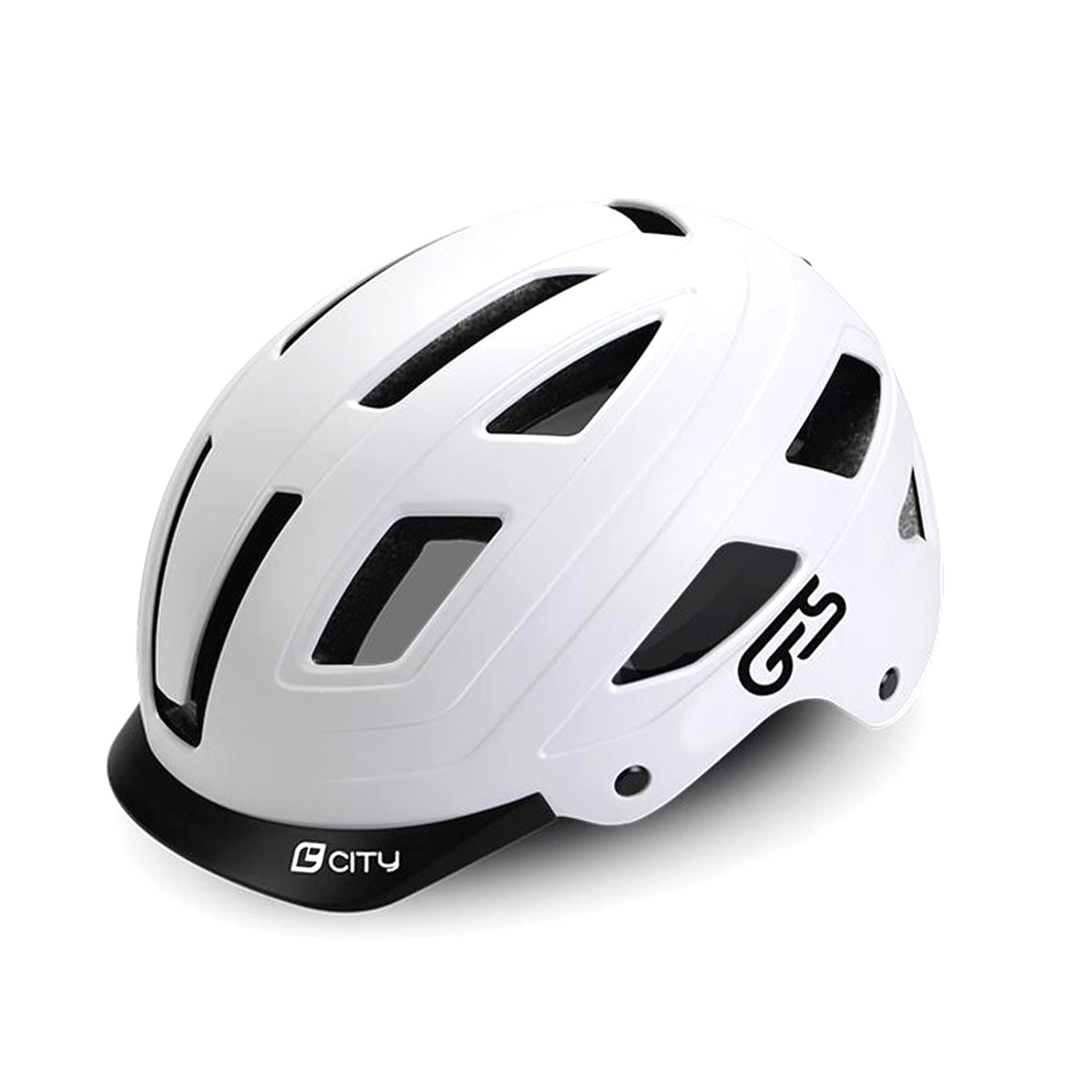 CASQUE  CITY  T-M, BLANCHE MAT GES