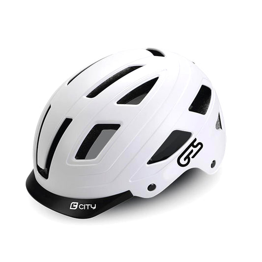 CASQUE  CITY  T-L, BLANCHE MAT GES