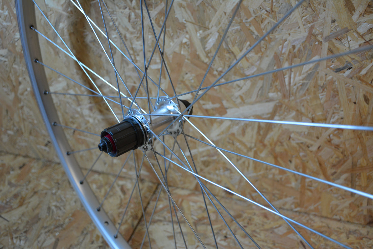 ROUE AR 26P DP CASSETTE BLOCAGE ARGENT