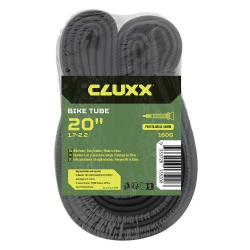 CHAMBRE A AIR 20X1.75/2.125 FV 40MM CLUXX