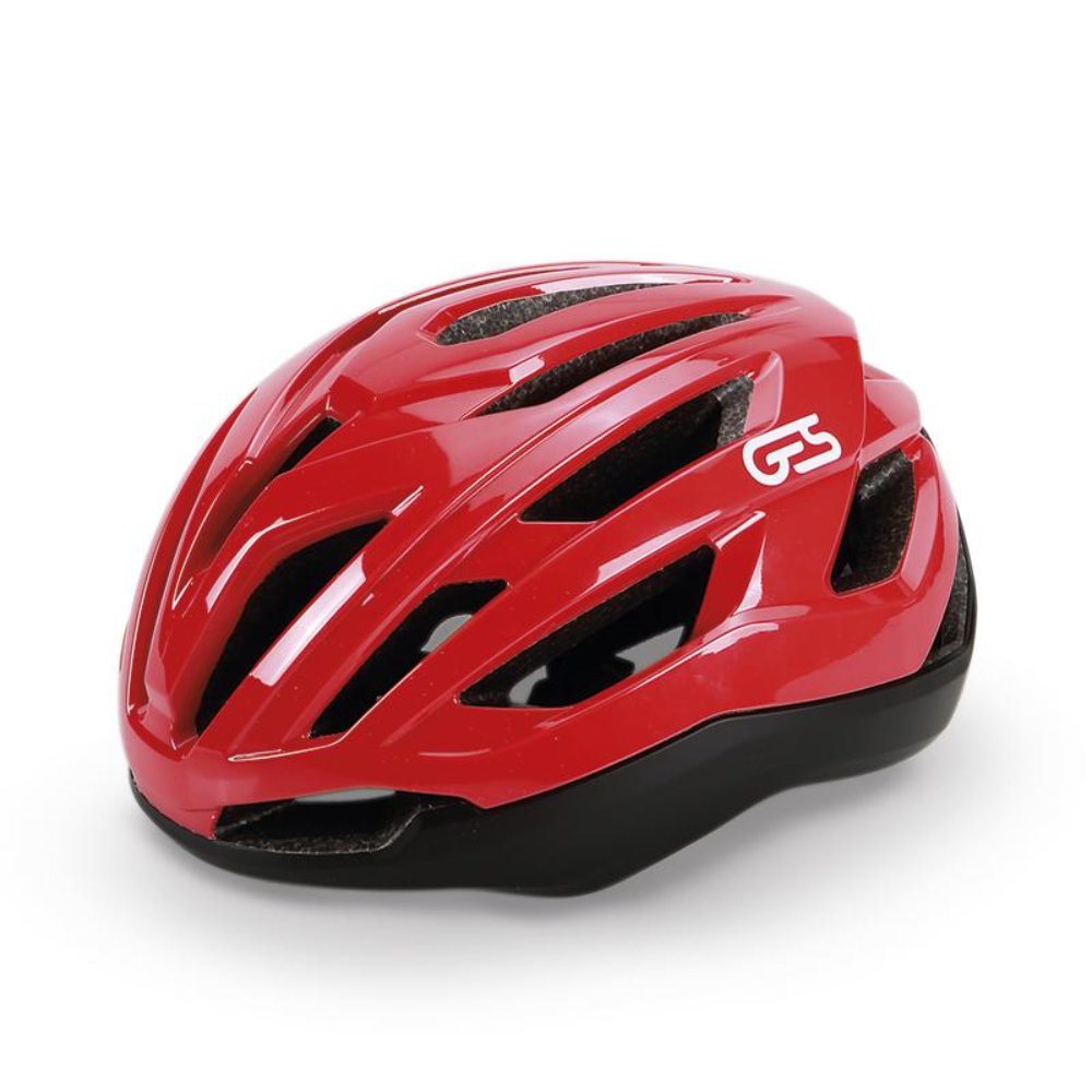 CASQUE HUEZ T-M, ROUGE/NOIR GES