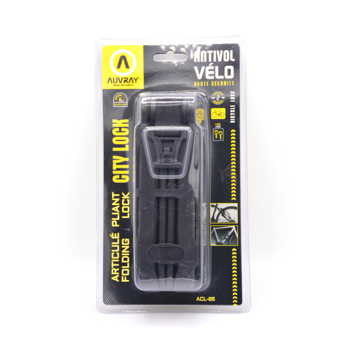 ANTIVOL ARTICULE PLIANT CITY LOCK 85 AUVRAY