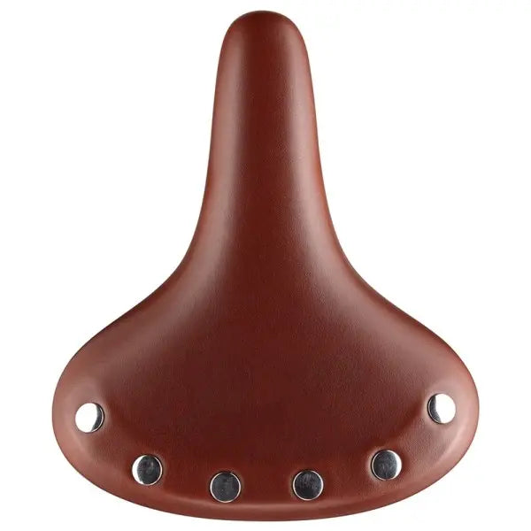 SELLE CRUISER AVEC RESSORT EN CUIR MARRON VELO